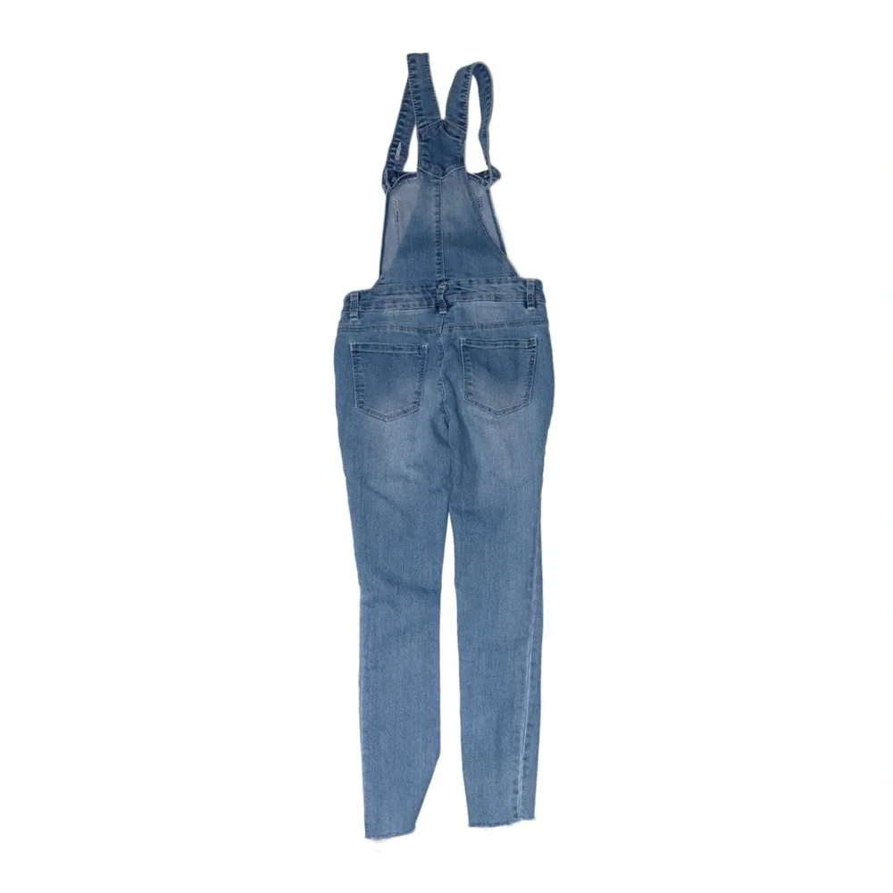 SQUEEZE Girl's Denim Distressed Overalls Size 10